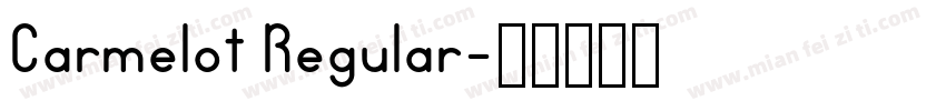 Carmelot Regular字体转换